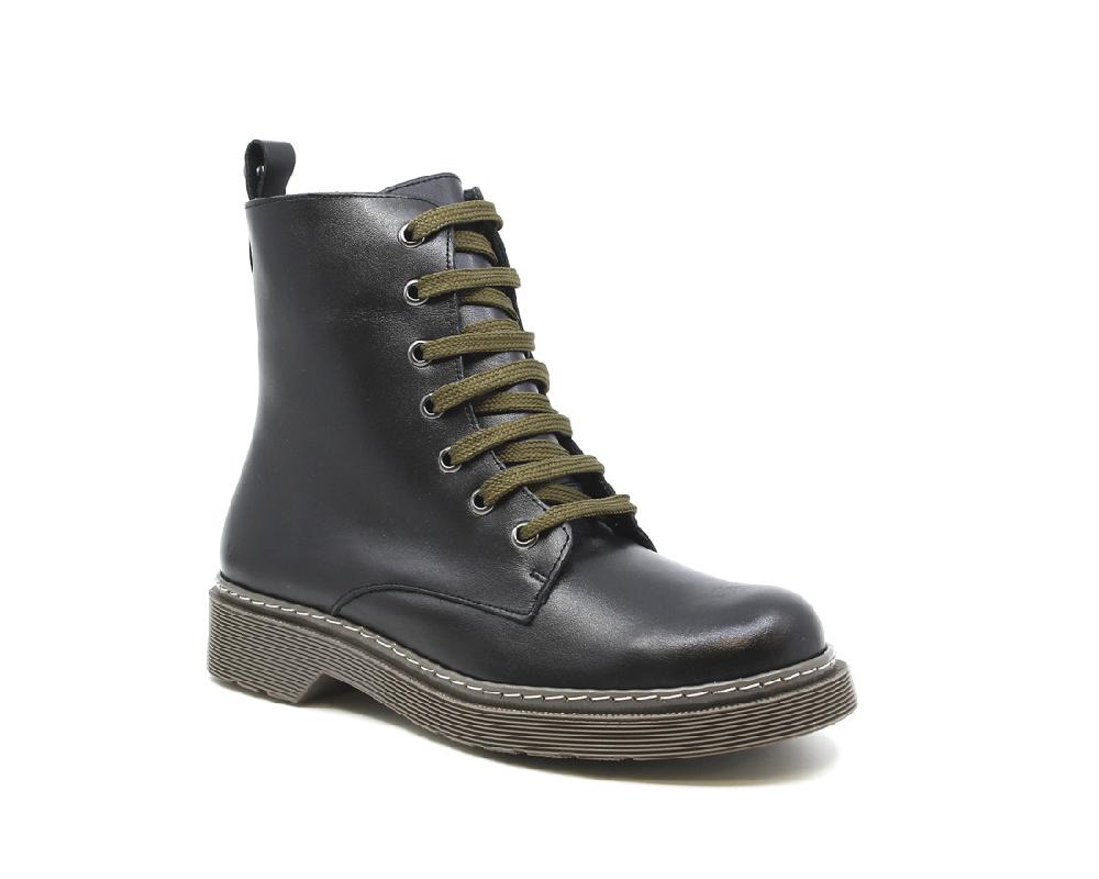 Raquel Perez Bota Militar Asti Negro Mujer