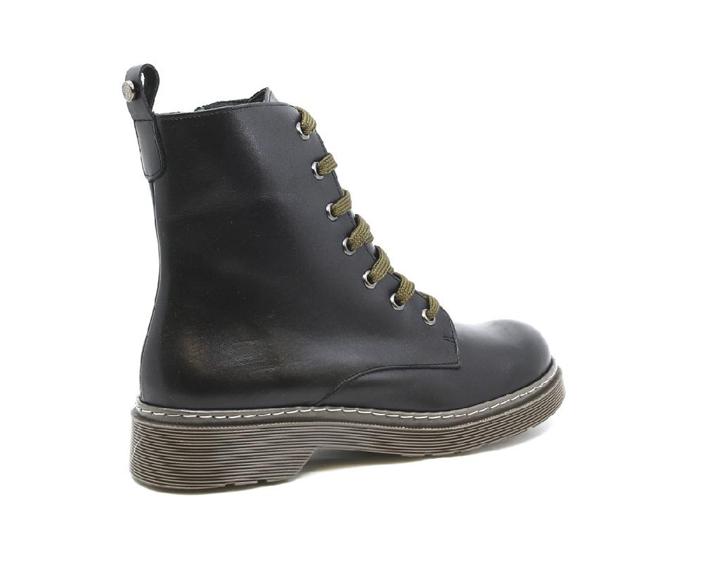 Raquel Perez Bota Militar Asti Negro Mujer