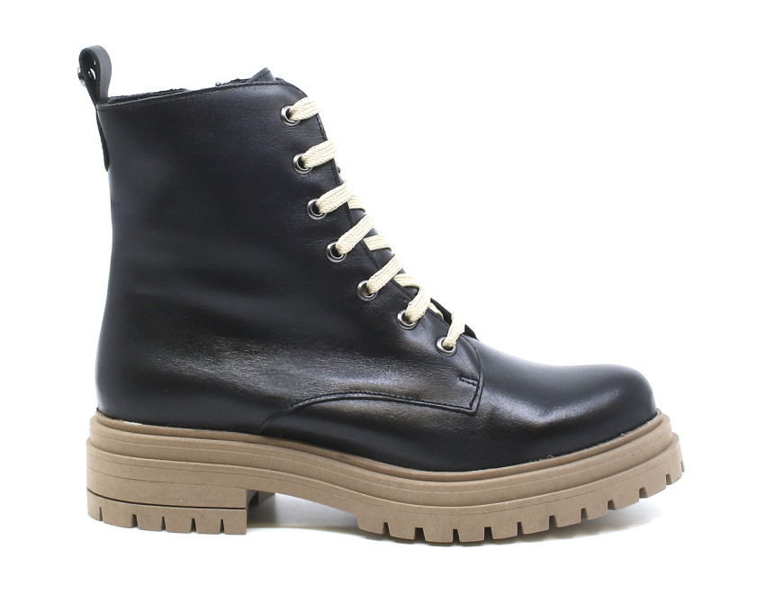 raquel perez Bota Militar Bolonia Negro Mujer