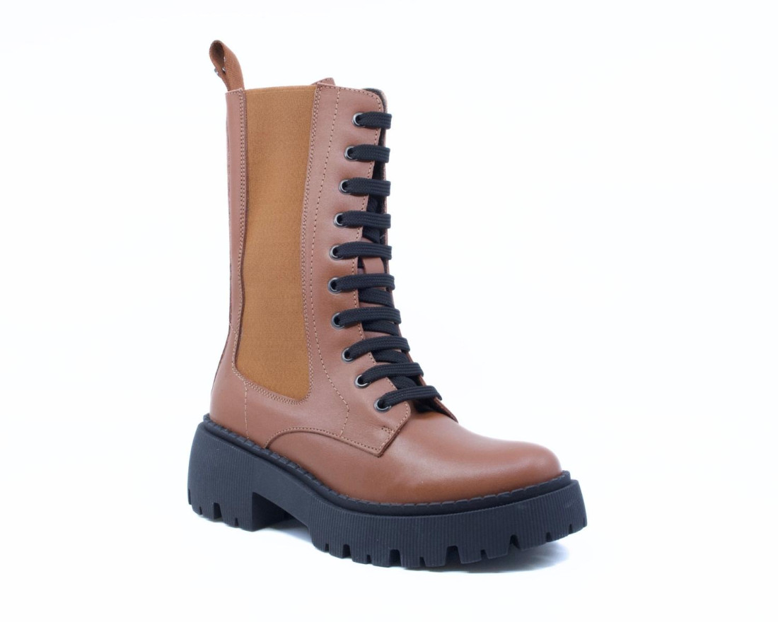 Raquel Perez Bota Militar Bremen 23 Marrón Mujer