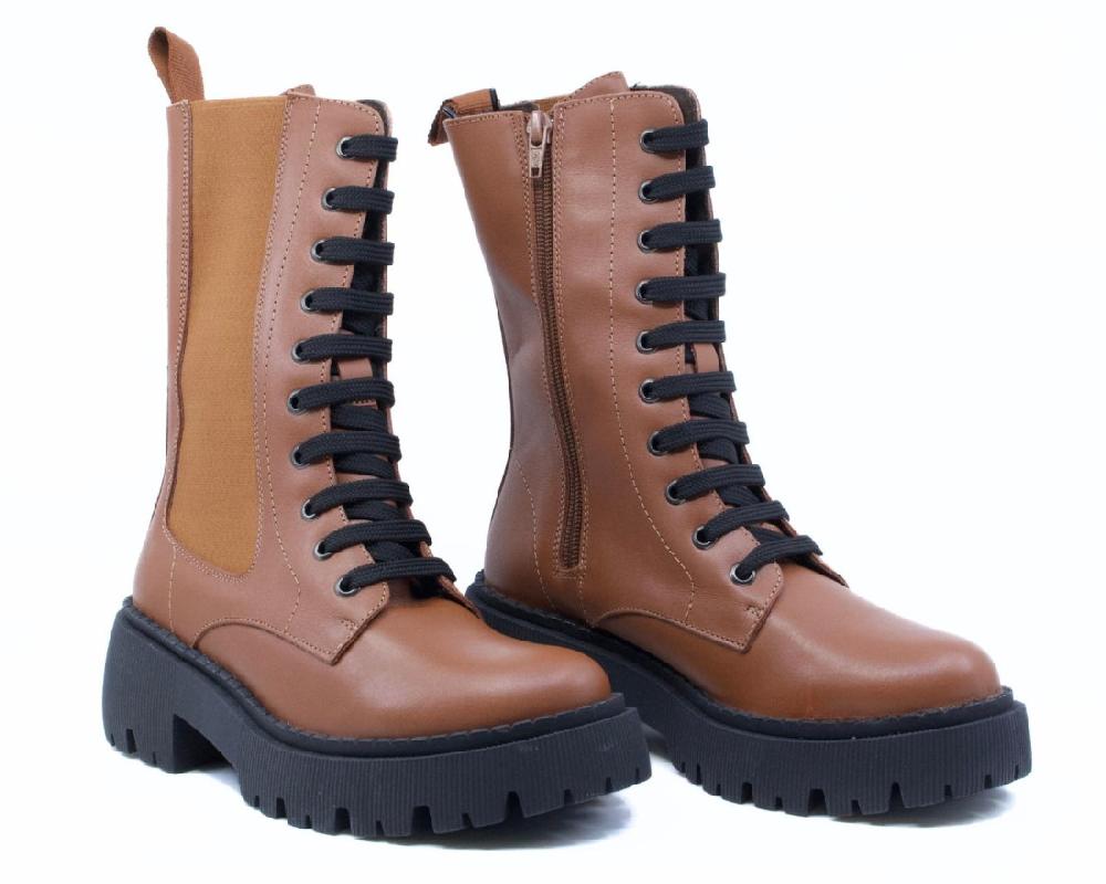 Raquel Perez Bota Militar Bremen 23 Marrón Mujer