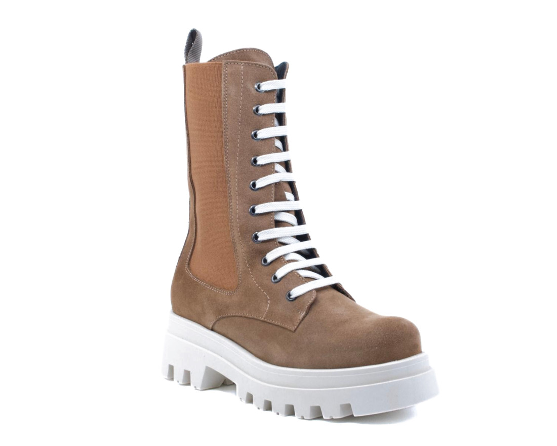 Raquel Perez Bota Militar Edimburgo Marrón Mujer