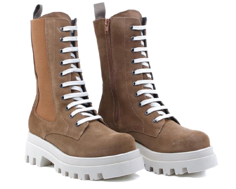 Raquel Perez Bota Militar Edimburgo Marrón Mujer