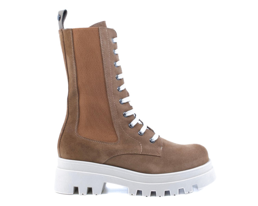 raquel perez Bota Militar Edimburgo Marrón Mujer