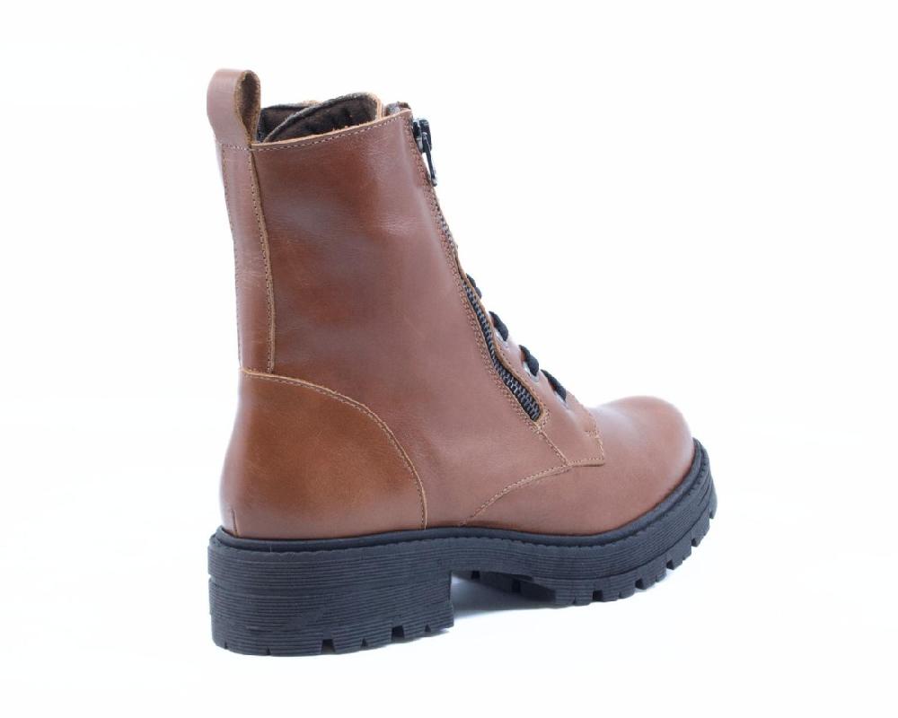 Raquel Perez Bota Militar Hanoi 23 Marrón Mujer