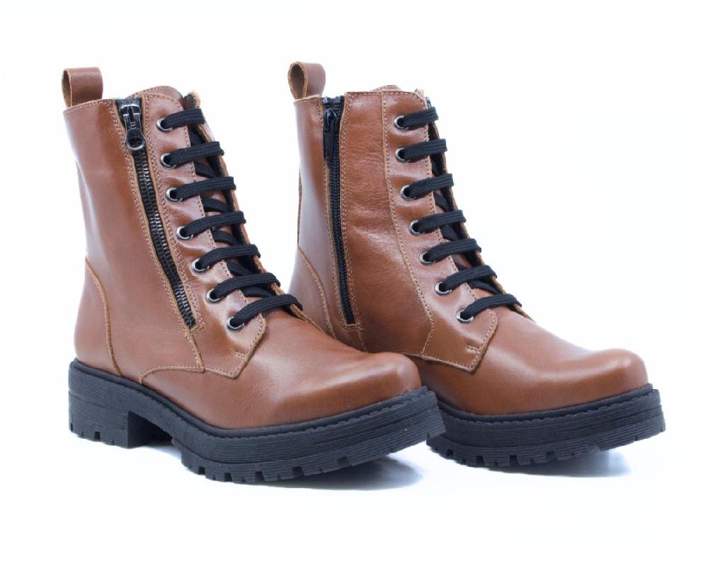 Raquel Perez Bota Militar Hanoi 23 Marrón Mujer