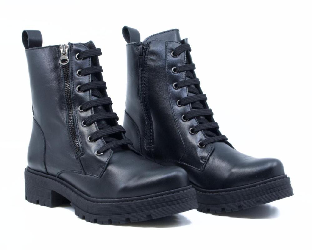 Raquel Perez Bota Militar Hanoi 23 Negro Mujer