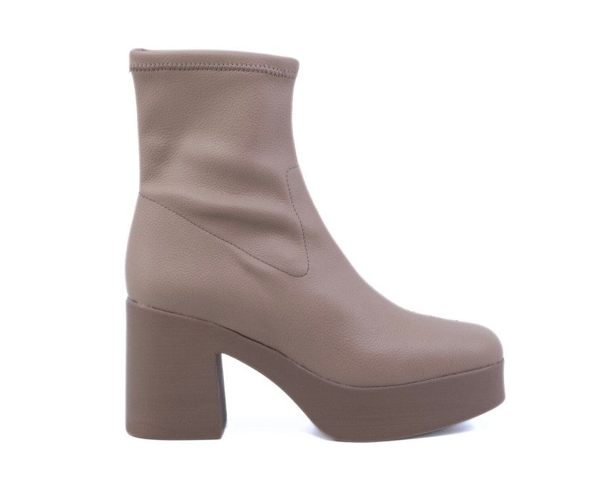 raquel perez Botín Lisboa Napa Beluga Marrón Mujer