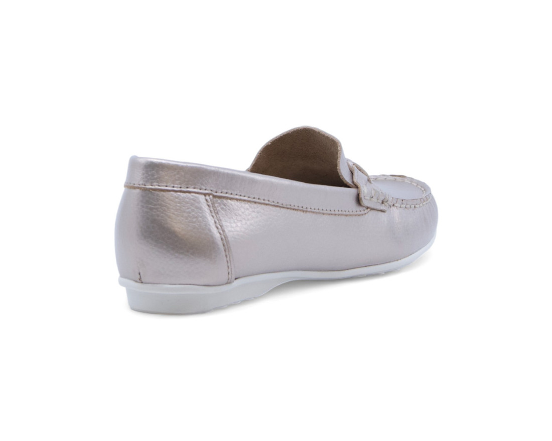 Raquel Perez Raquel Pérez Mocasín Axel Laminado Oro Mujer