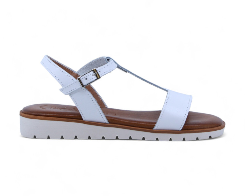 raquel perez Sandalia Cactus 02 Blanco Mujer