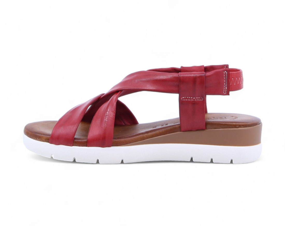 Raquel Perez Sandalia Carbon 02 Rojo Mujer