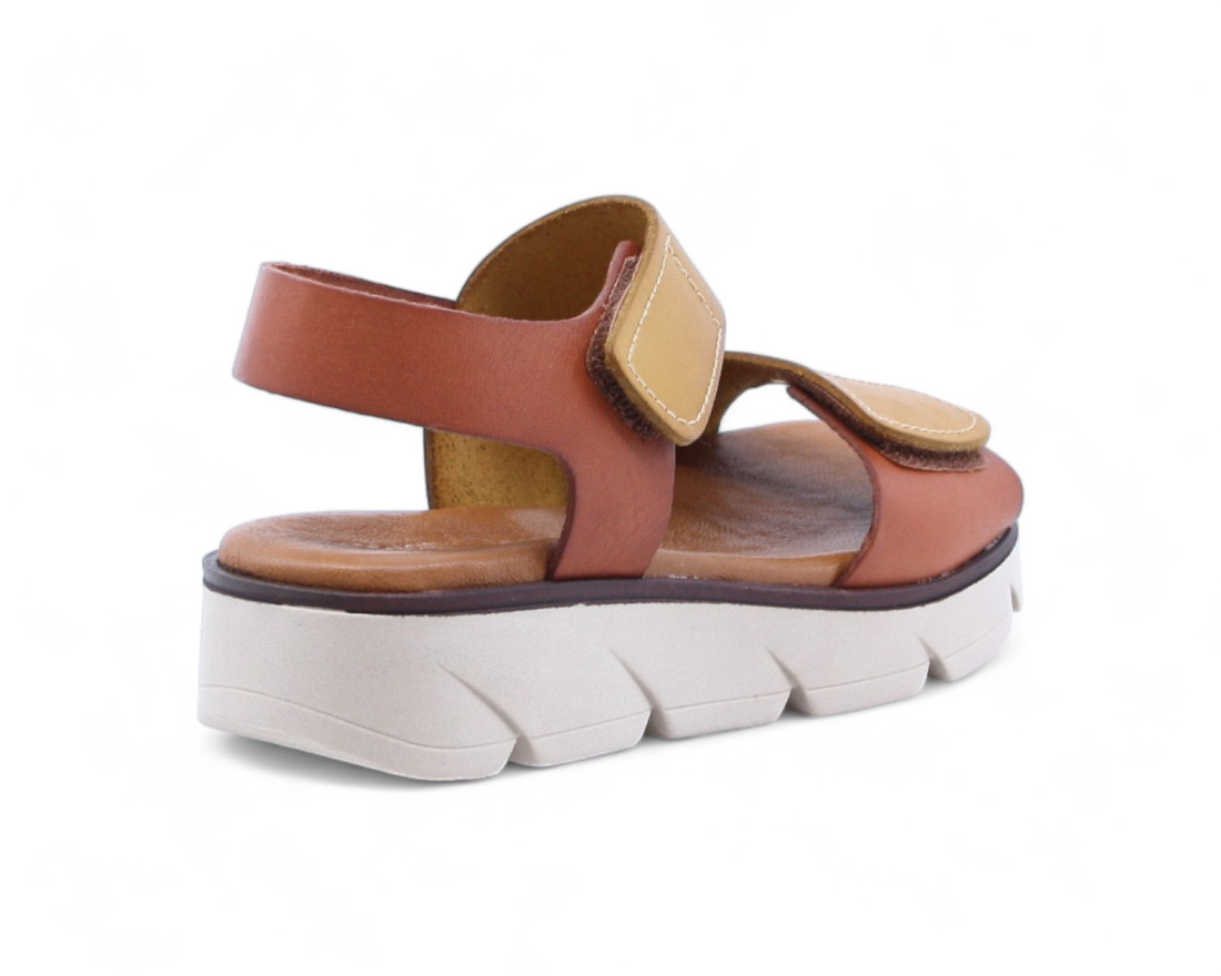 Raquel Perez Sandalia Cat 05 Mostaza Tostado Mujer