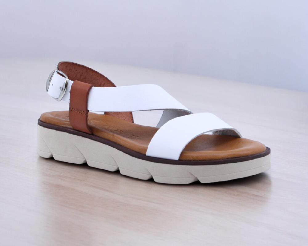 Raquel Perez Sandalia Catenacci Blanco Mujer