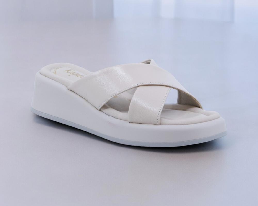 Raquel Perez Sandalia Cuña Donatella Beige Mujer