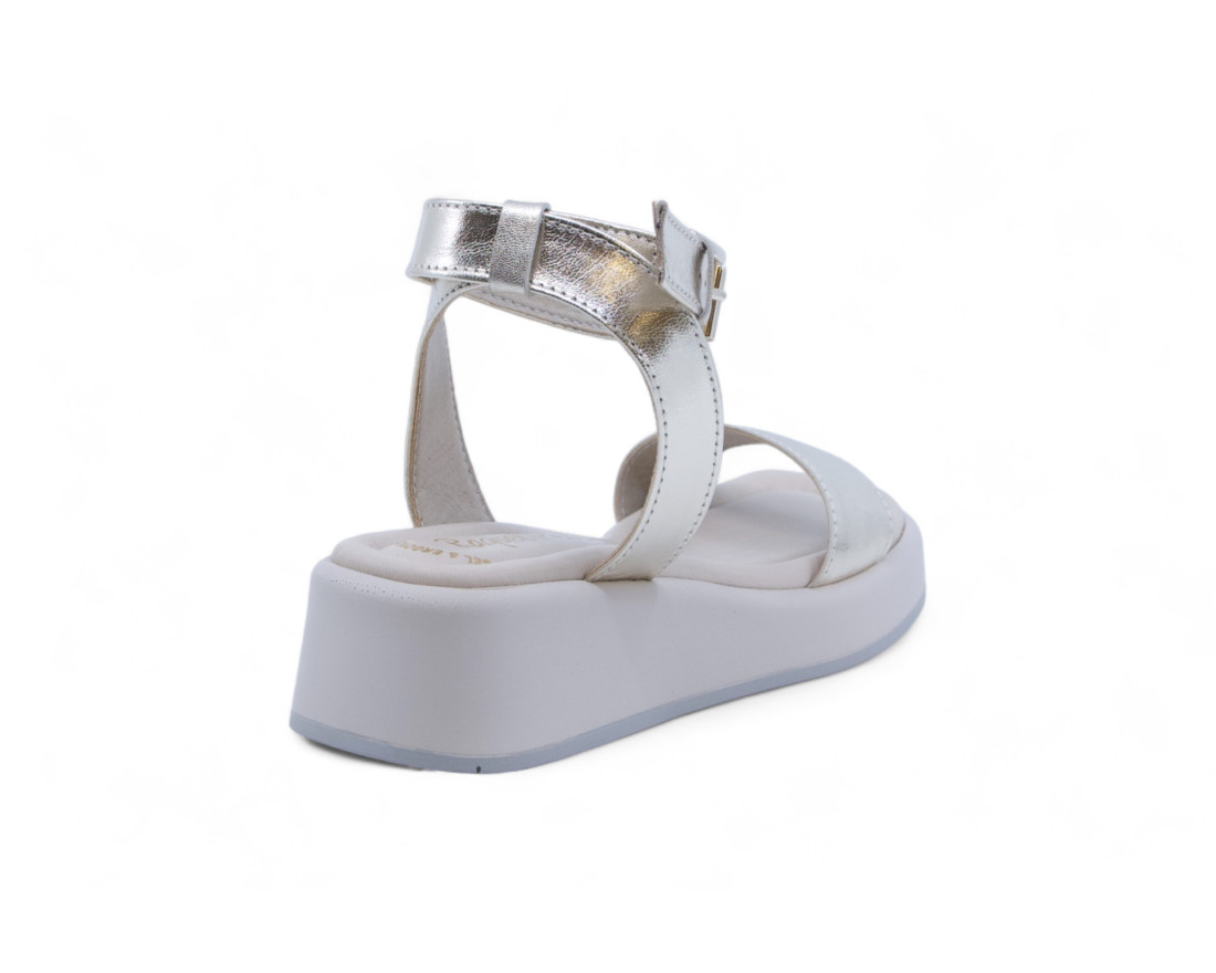 Raquel Perez Sandalia Cuña Doris 04 Champán Mujer