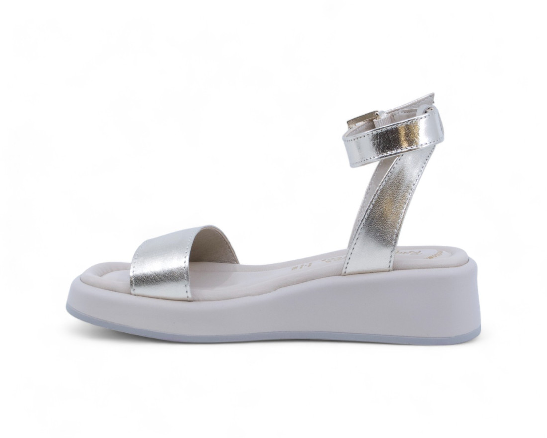 Raquel Perez Sandalia Cuña Doris 04 Champán Mujer