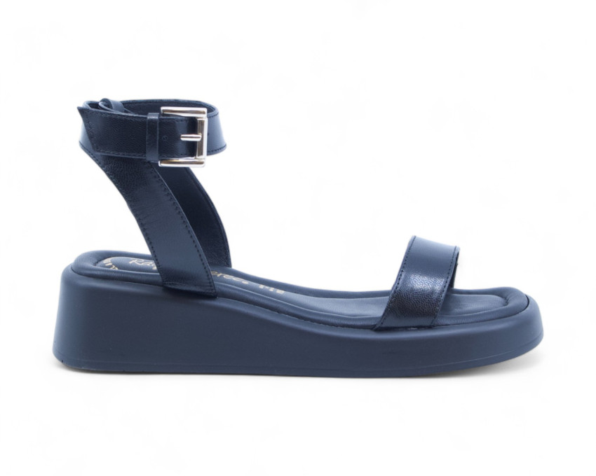 raquel perez Sandalia Cuña Doris 04 Negro Mujer