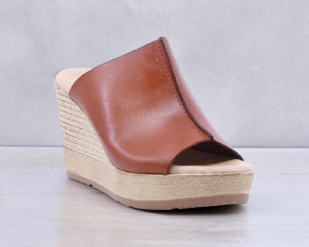 Raquel Perez Sandalia Cuña Martina 08 Cuero Mujer