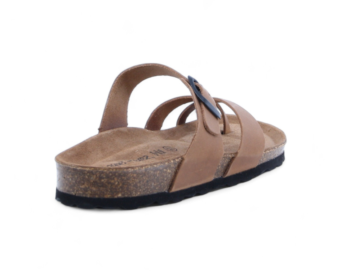 Raquel Perez Sandalia Dedo Buffalo Marrón Mujer