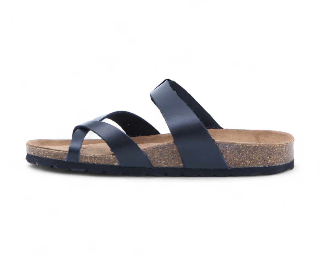 Raquel Perez Sandalia Dedo Buffalo Negro Mujer