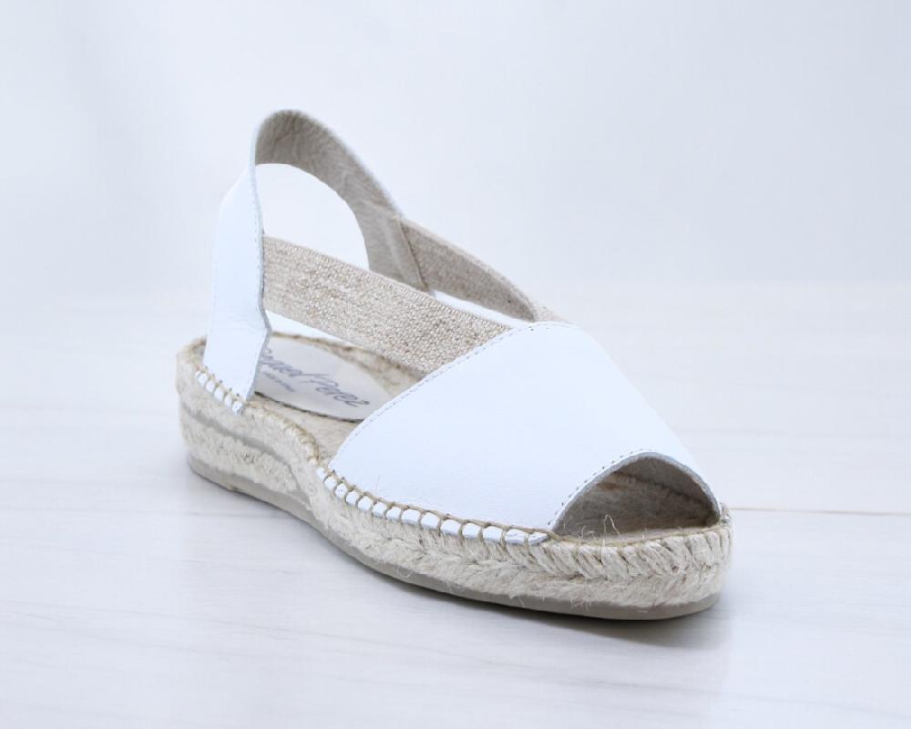 Raquel Perez Sandalia Esparto Camerun Blanco Mujer