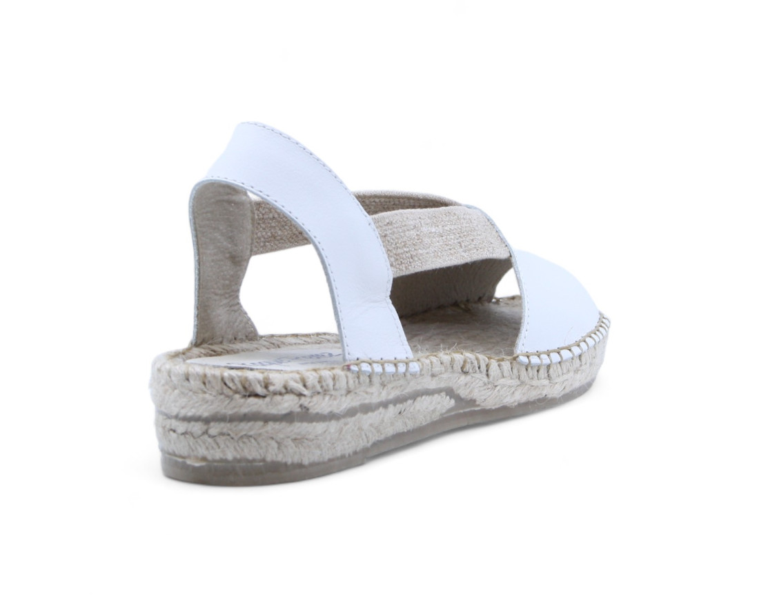 Raquel Perez Sandalia Esparto Camerun Blanco Mujer