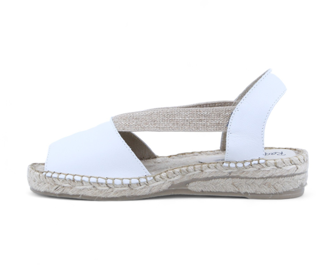 Raquel Perez Sandalia Esparto Camerun Blanco Mujer