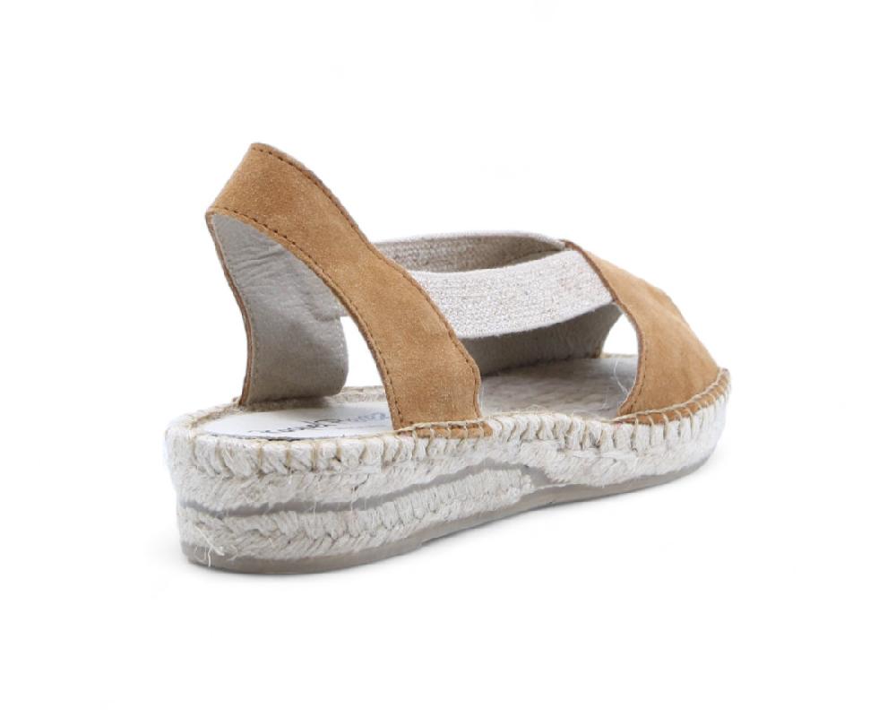 Raquel Perez Sandalia Esparto Camerun Cuero Mujer