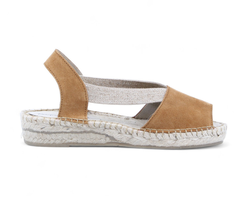 raquel perez Sandalia Esparto Camerun Cuero Mujer