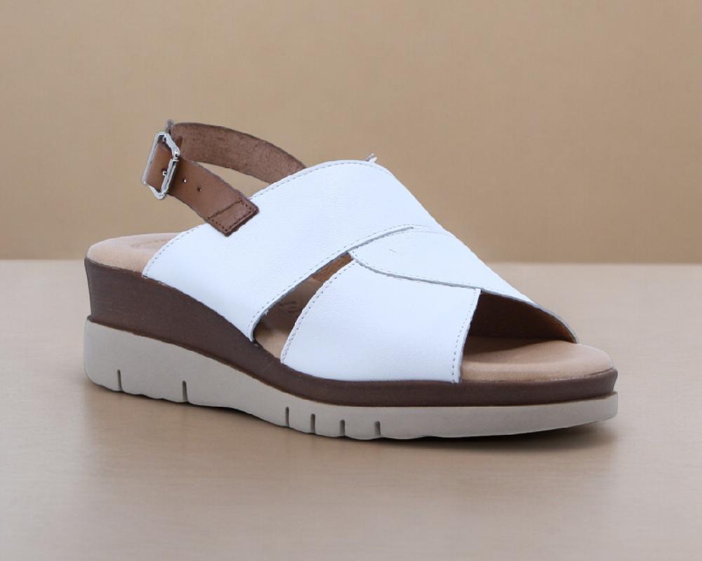 Raquel Perez Sandalia Fiorella Blanco Mujer