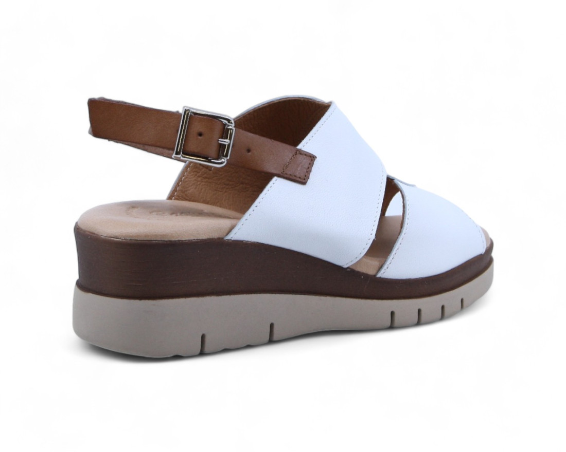 Raquel Perez Sandalia Fiorella Blanco Mujer