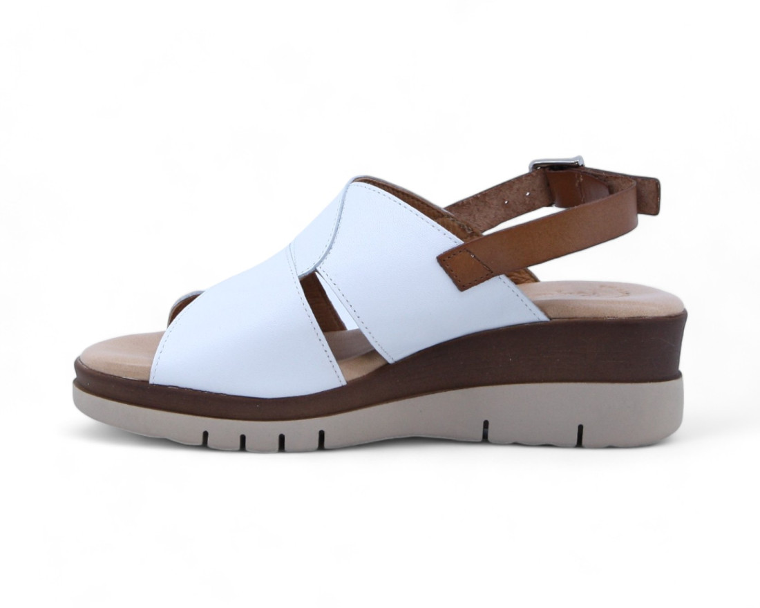 Raquel Perez Sandalia Fiorella Blanco Mujer