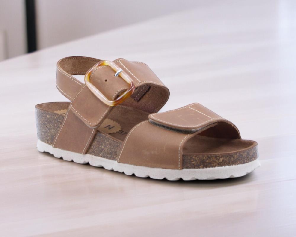 Raquel Perez Sandalia Hyena Marrón Mujer