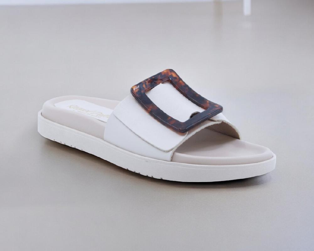 Raquel Perez Sandalia Plana Aysel 04 Beige Mujer