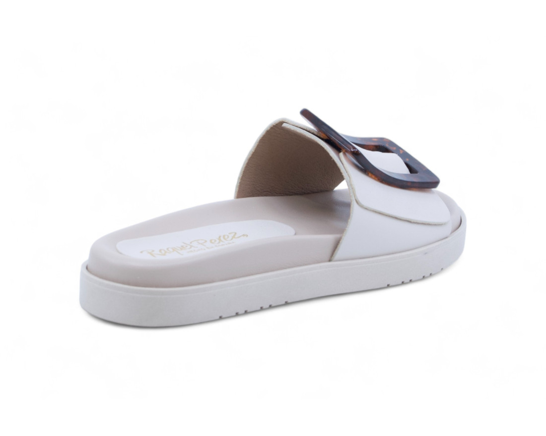 Raquel Perez Sandalia Plana Aysel 04 Beige Mujer