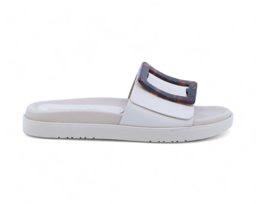 raquel perez Sandalia Plana Aysel 04 Beige Mujer