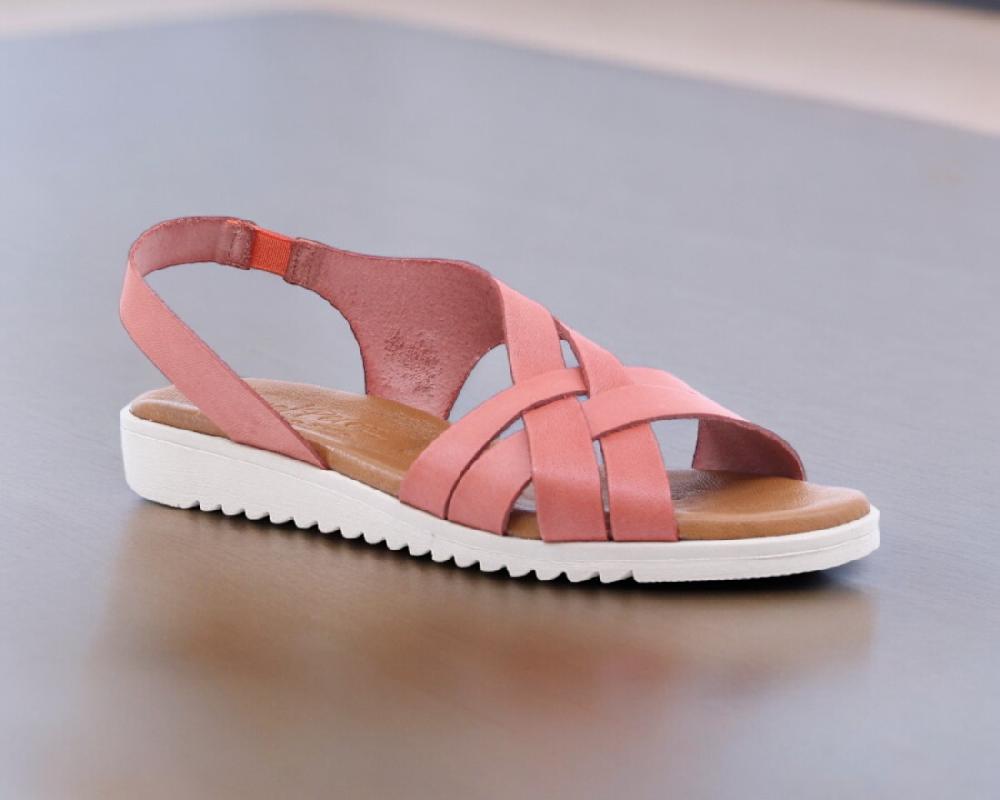 Raquel Perez Sandalia Plana Azuaga 05 Coral Mujer