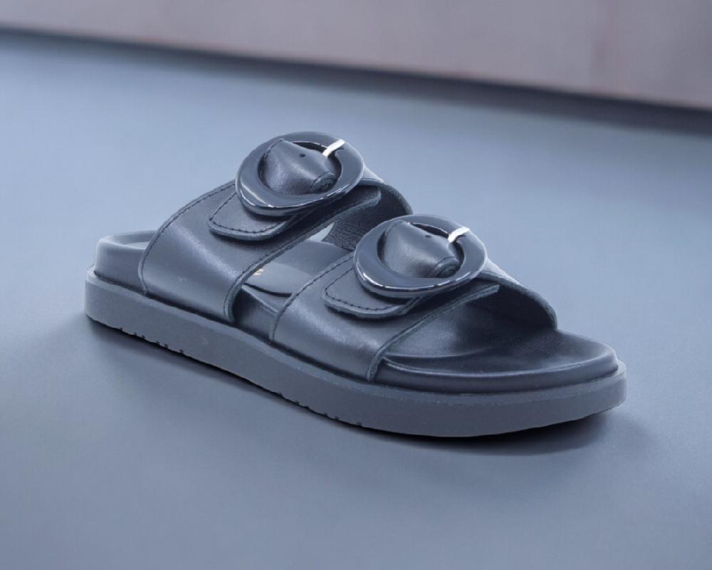 Raquel Perez Sandalia Plana Azucena 04 Negro Mujer