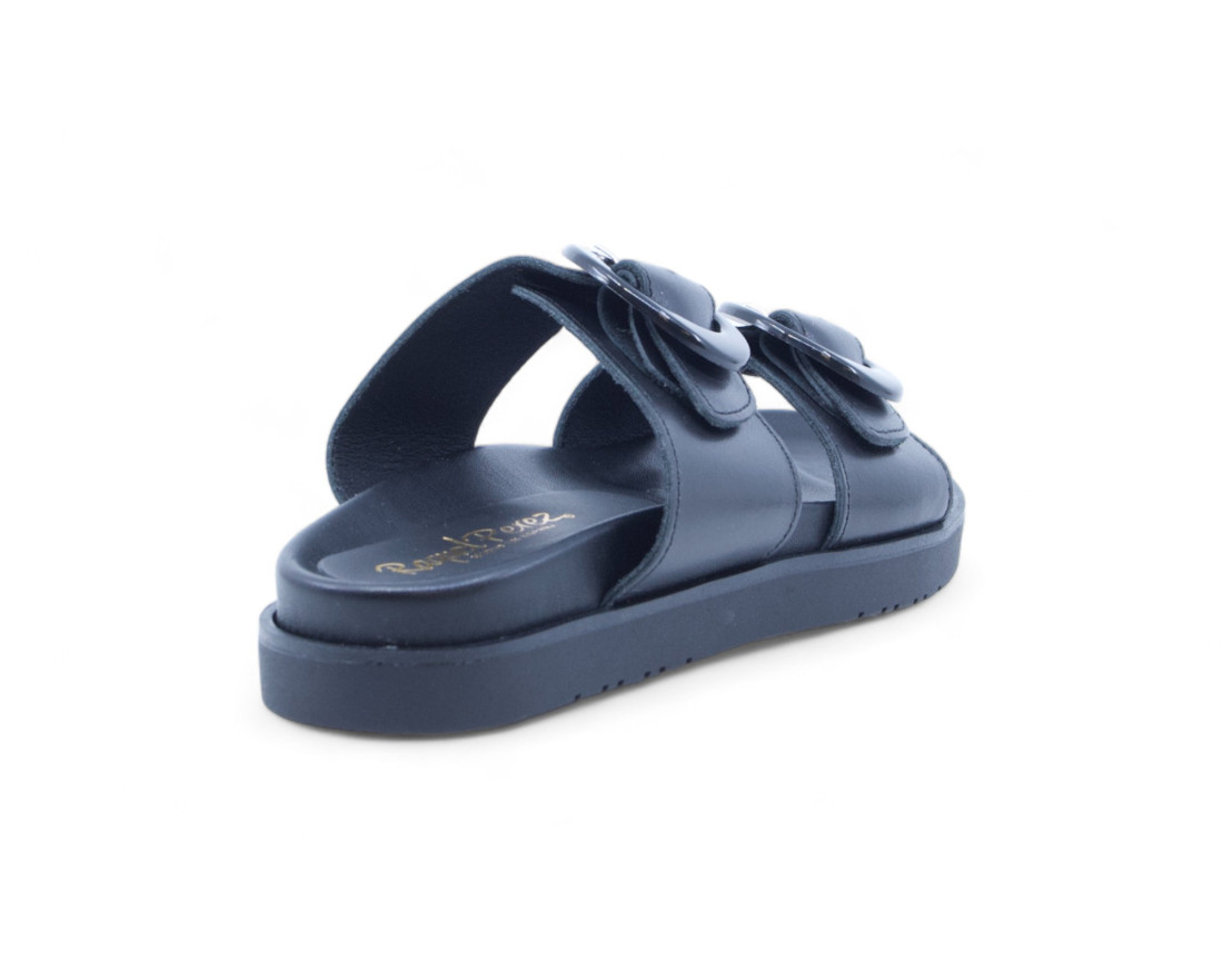 Raquel Perez Sandalia Plana Azucena 04 Negro Mujer