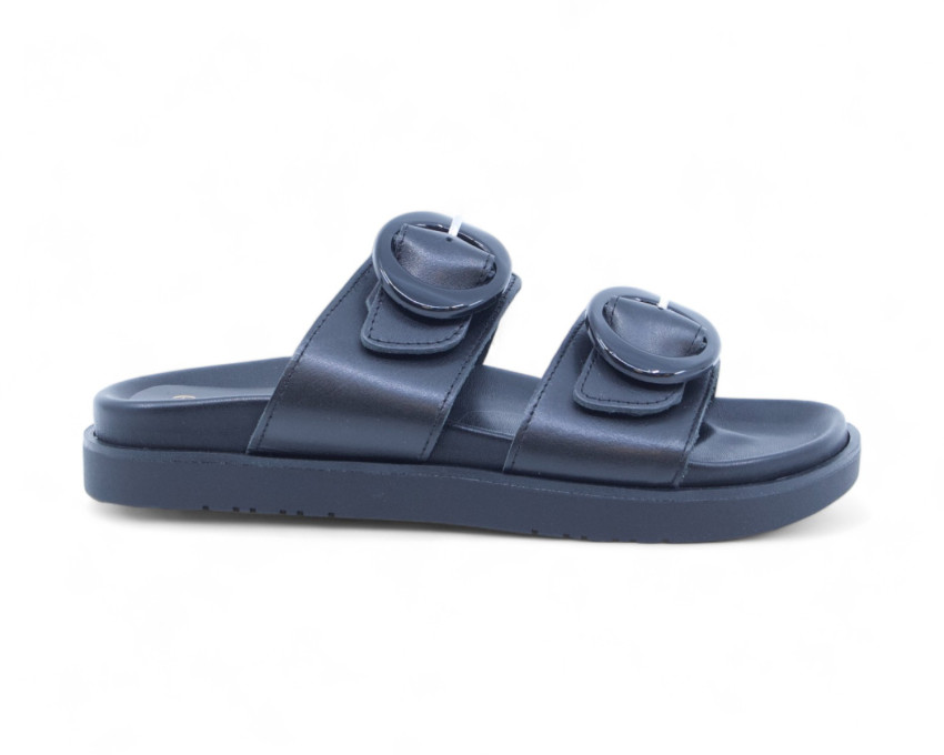 raquel perez Sandalia Plana Azucena 04 Negro Mujer