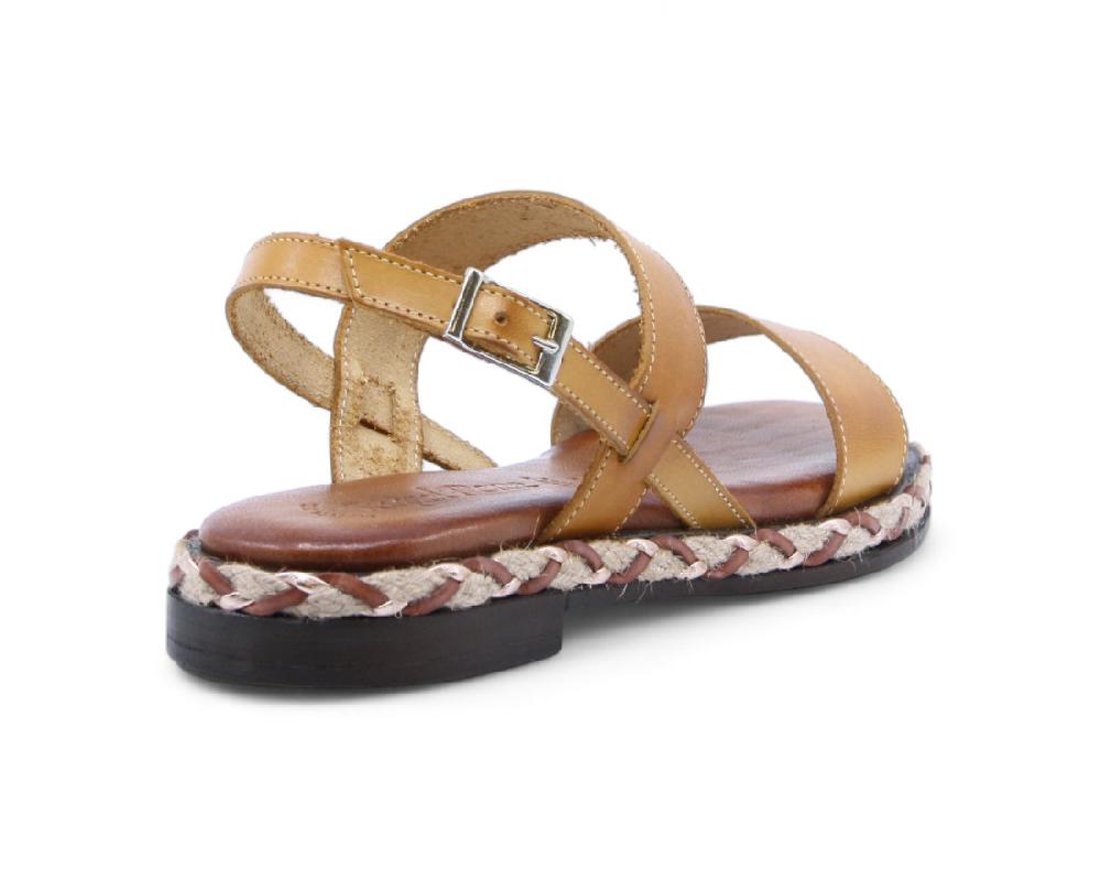 Raquel Perez Sandalia Plana Buda 02 Mostaza Mujer