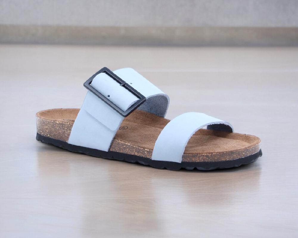 Raquel Perez Sandalia Plana Caiman 24 Azul Mujer