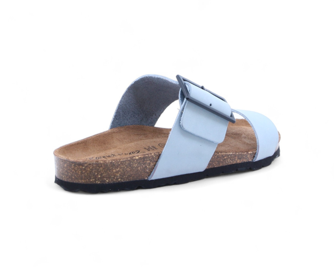 Raquel Perez Sandalia Plana Caiman 24 Azul Mujer