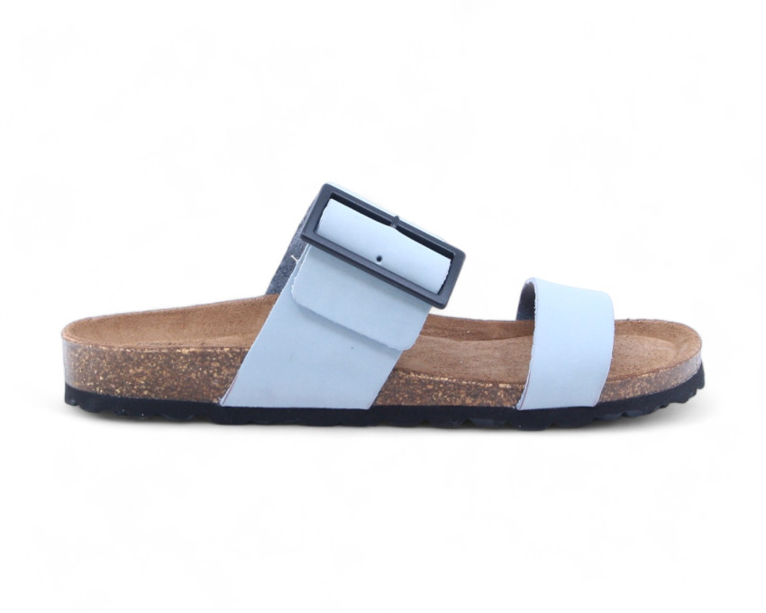 raquel perez Sandalia Plana Caiman 24 Azul Mujer