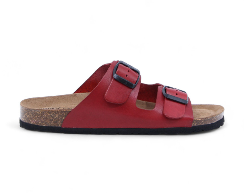 raquel perez Sandalia Plana Donkey Rojo Mujer