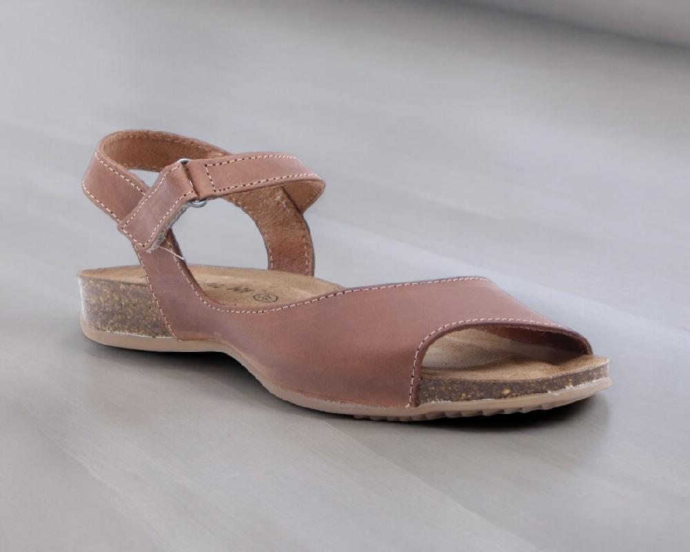 Raquel Perez Sandalia Plana Leone Marrón Mujer