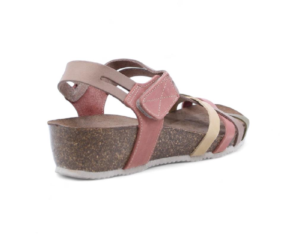 Raquel Perez Sandalia Snake 24 Coral Arena Mujer