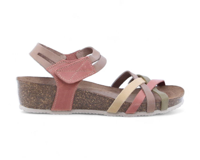 raquel perez Sandalia Snake 24 Coral Arena Mujer