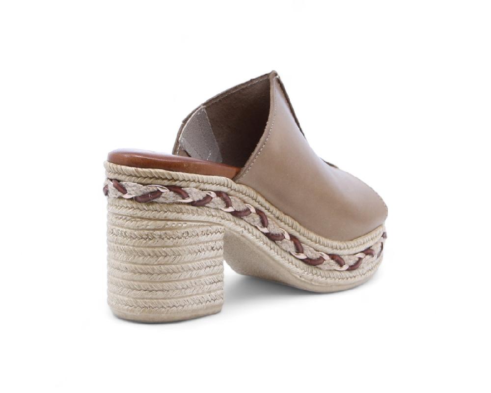 Raquel Perez Sandalia Tacón Ritmo 02 Tostado Mujer