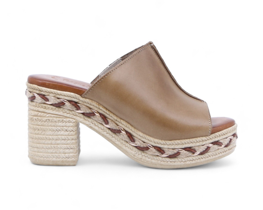 raquel perez Sandalia Tacón Ritmo 02 Tostado Mujer